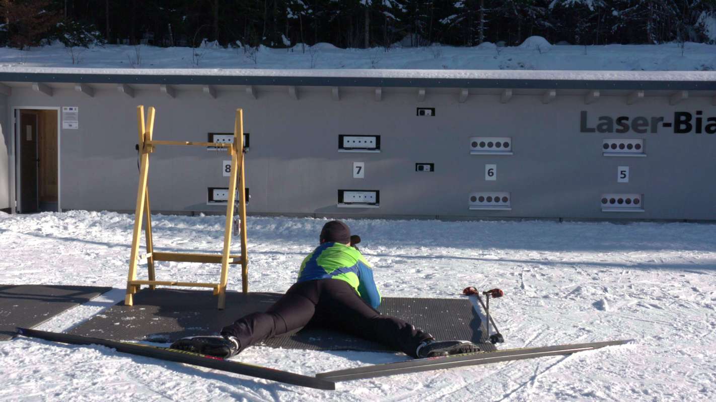 Laser-Biathlon-Schießanlage
